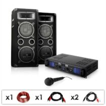 Set DJ-25 2 x reproduktor + 1 x zosilňovač + 1 x mikrofón
